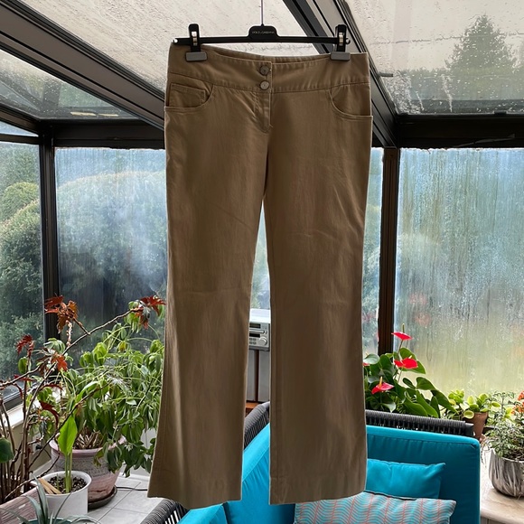 Dolce Gabbana tan low waisted pants - Picture 1 of 4